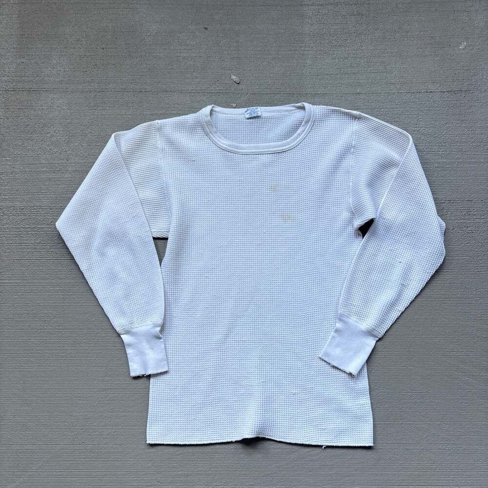 Vintage J.E. Morgan Long Johns Waffle Knit Thermal Shirt